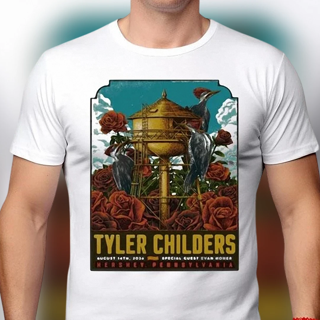 Tyler Childers Hershey Pennsylvania Concert Tee, Evan Honer Special Guest Tour Graphic Shirt