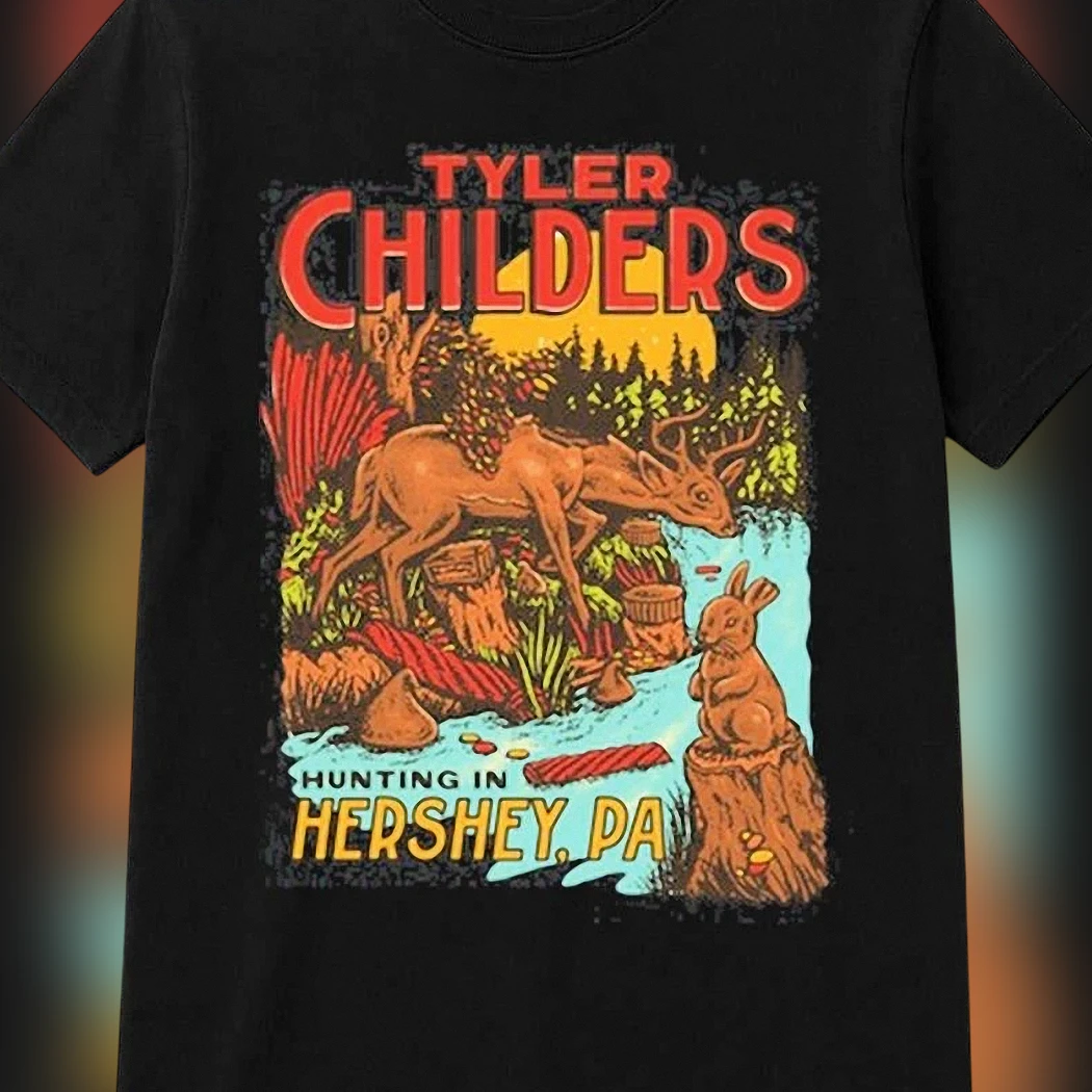 Tyler Childers Hunting in Hershey, PA Tee Vintage Country Music Concert Tour Graphic Shirt
