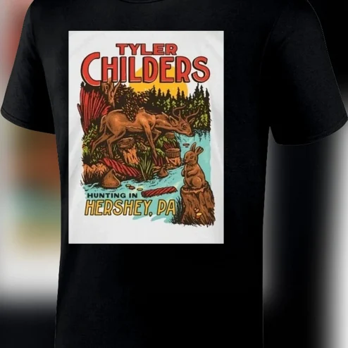 Tyler Childers Hunting in Hershey PA Tee Vintage Country Music Tour Concert Shirt