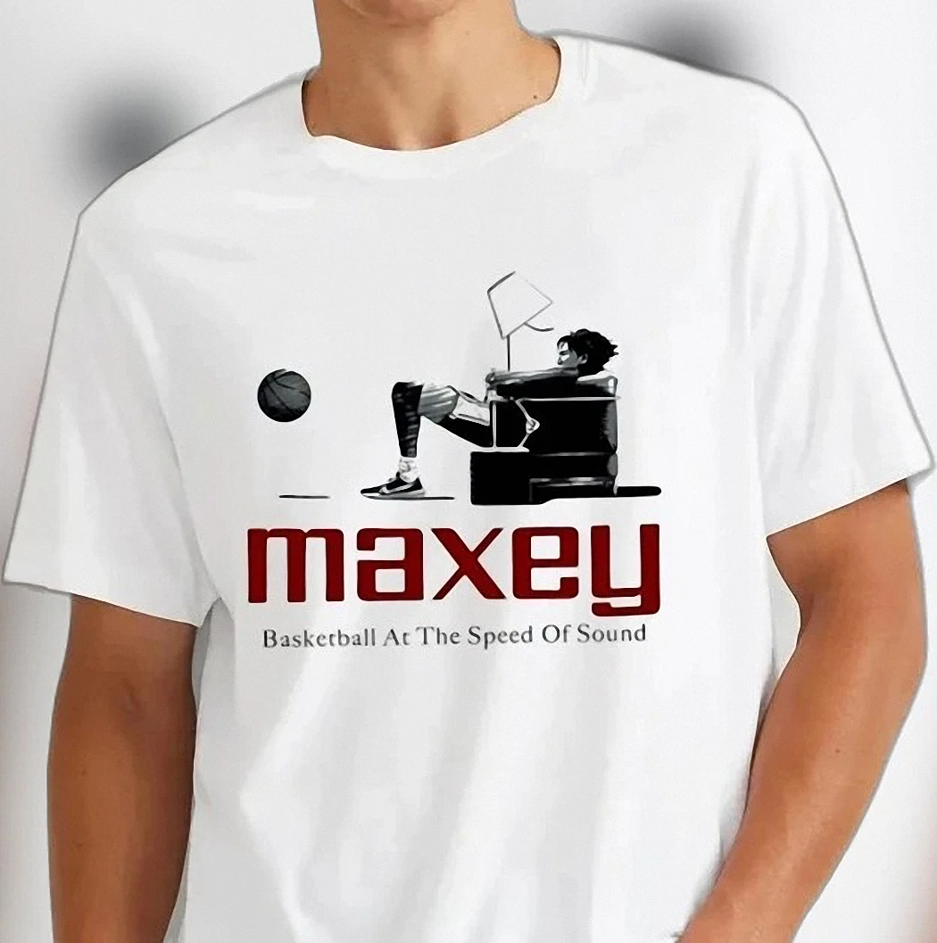 Tyrese Maxey Philadelphia 76ers Basketball At The Speed Of Sound Graphic Tee, Sixers Fan Game Day Streetwear T-Shirt