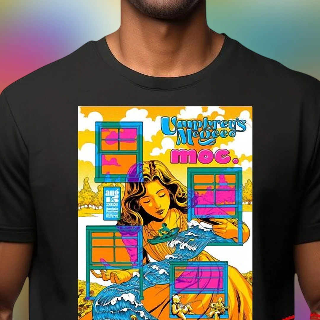 Umphrey's McGee Aug 15 2026 Concert Tee, Ravinia Festival Highland Park Tour Poster Graphic T-Shirt