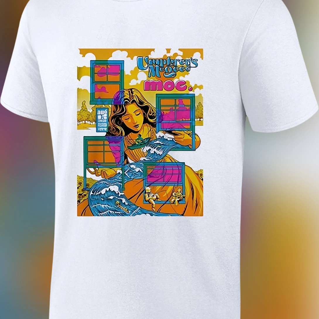 Umphrey's McGee MOC Tee, Psychedelic Jam Band Concert Graphic T-Shirt for Fans