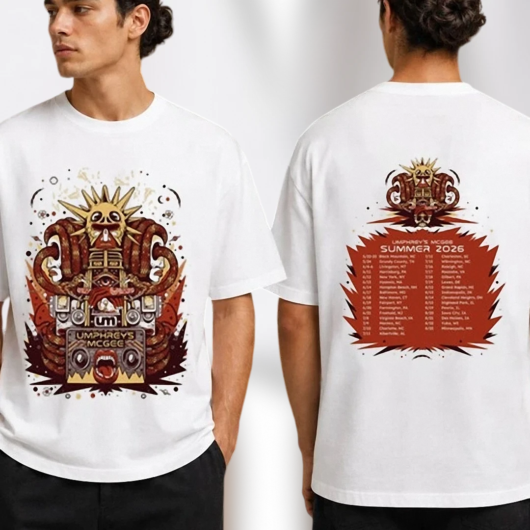 Umphrey's McGee Summer 2026 Tour Tee, Psychedelic Rock Concert Graphic T-Shirt, Jam Band Merch Souvenir Gift