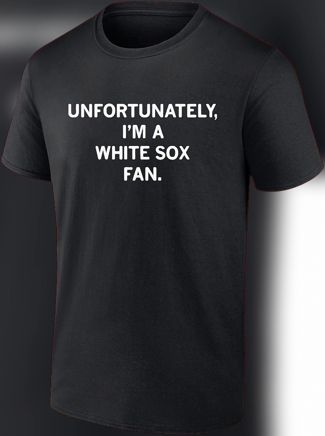 Unfortunately, I'm A White Sox Fan Tee, Funny Chicago Baseball Shirt, Sarcastic Sports Fan Game Day Gift