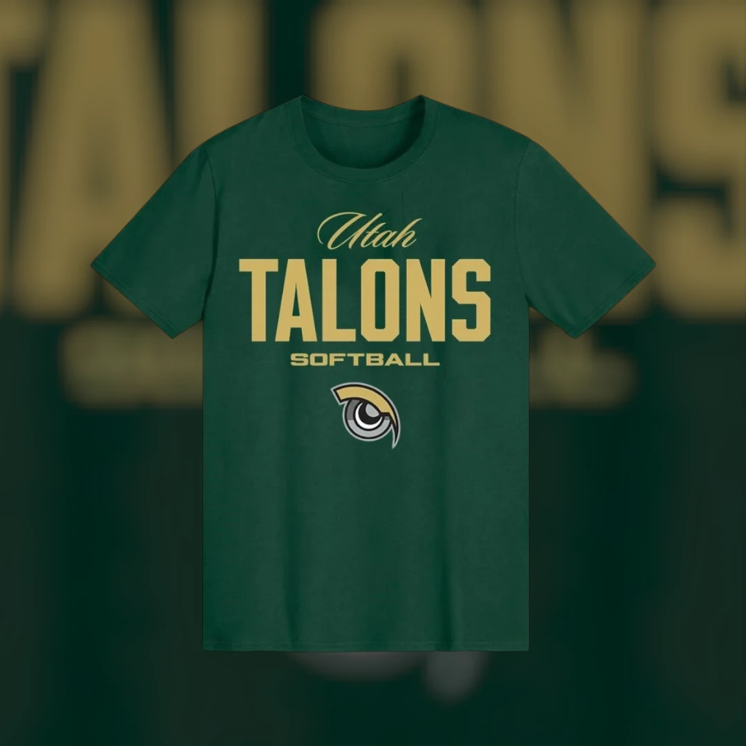 Utah Talons Softball Fan Tee Game Day Graphic T-Shirt Gift for Supporters