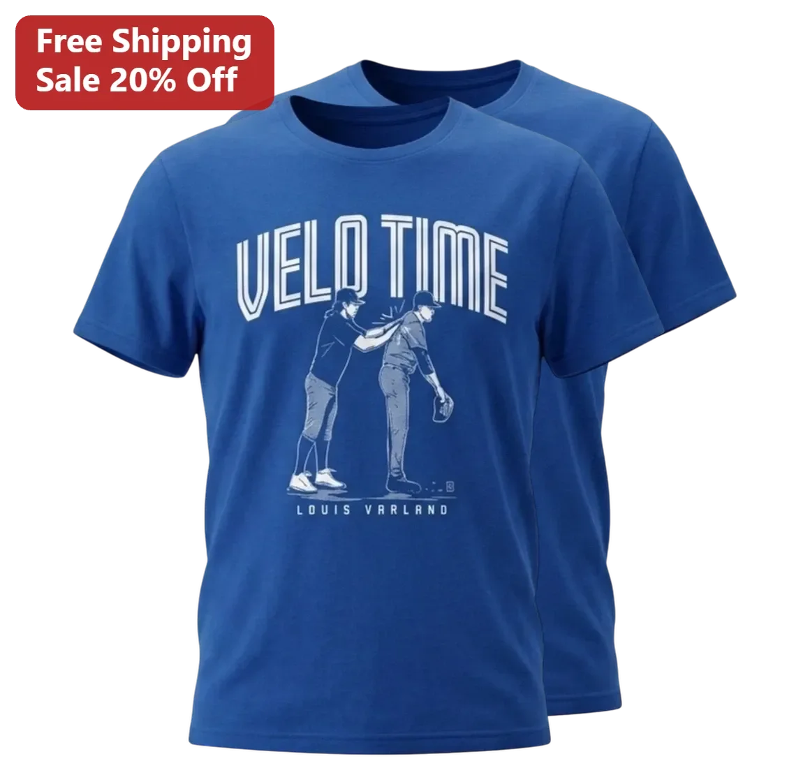 Velo Time Louis Varland Minnesota Twins Baseball Tee Gift for Fans