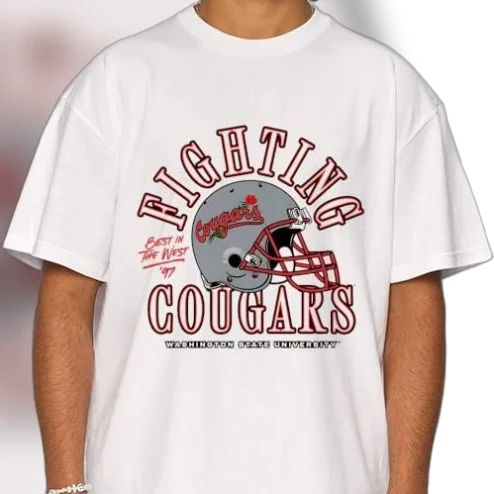 Vintage 1997 Washington State Cougars Tee, Best in the West Fighting Cougars WSU Retro College Football Game Day Shirt