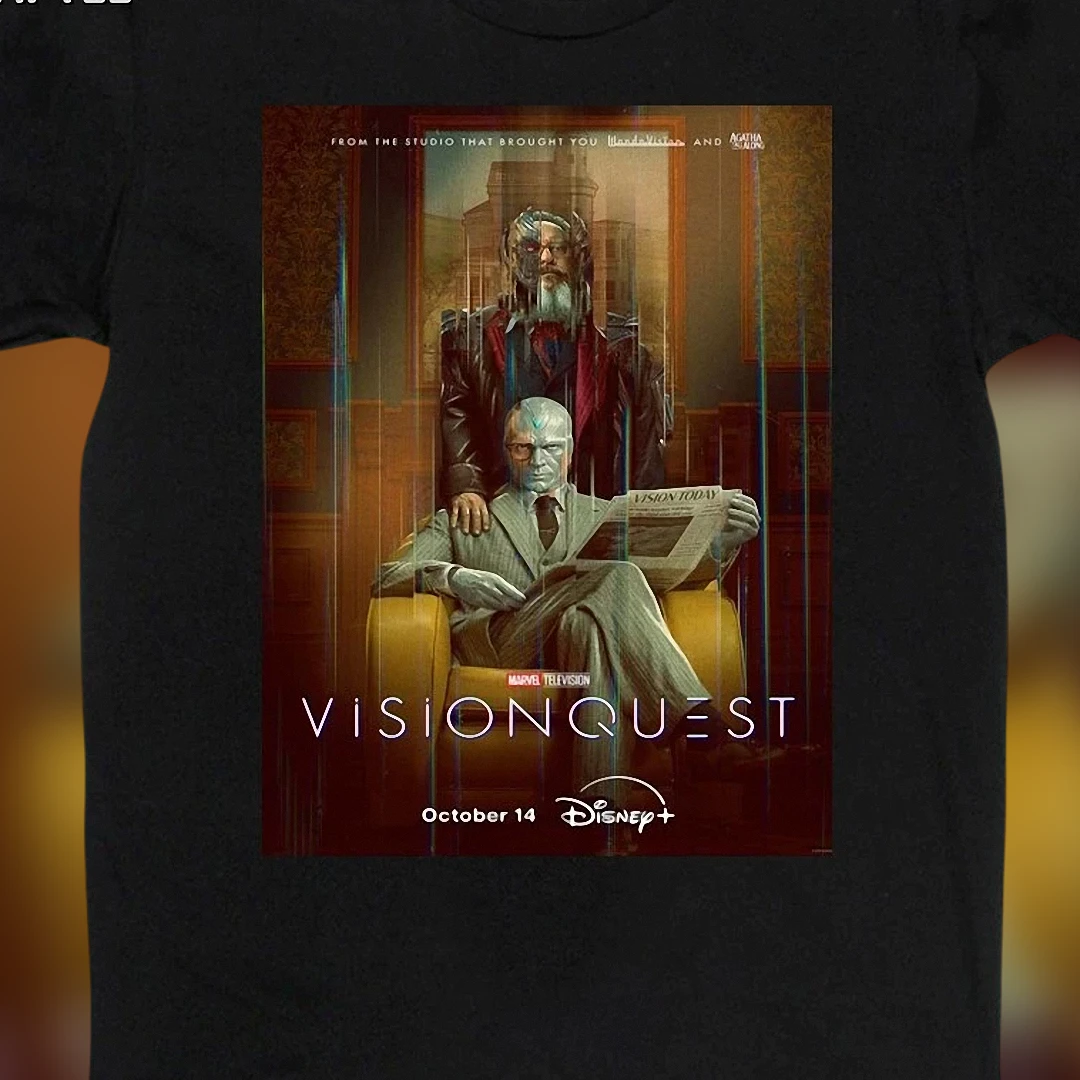 Vision Quest Graphic Tee Marvel Superhero TV Series Poster Shirt for MCU Fans