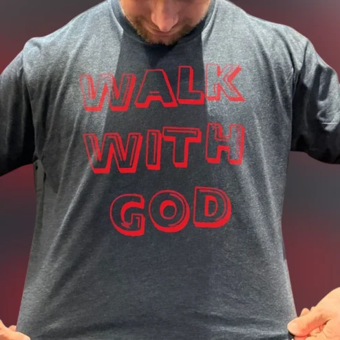 Walk With God Tee Christian Faith Streetwear Graphic Shirt