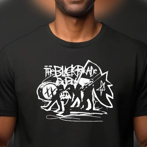 We Are The Black Parade Graphic Tee Vintage Emo Rock Band Shirt Grunge Streetwear Music Fan Gift