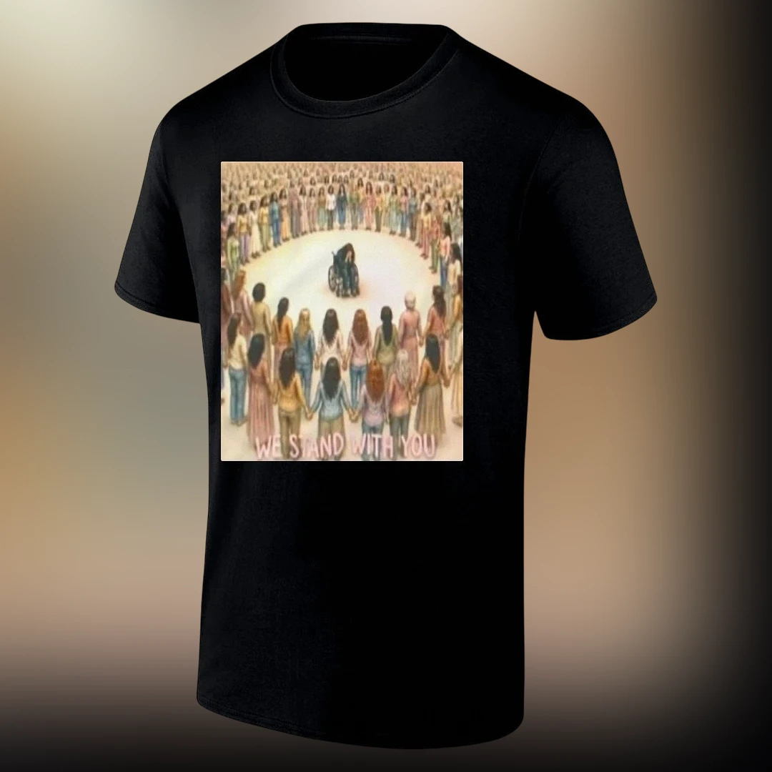WE STAND WITH YOU Tee, Disability Awareness Community Support Shirt, Inclusion Solidarity Graphic Tee