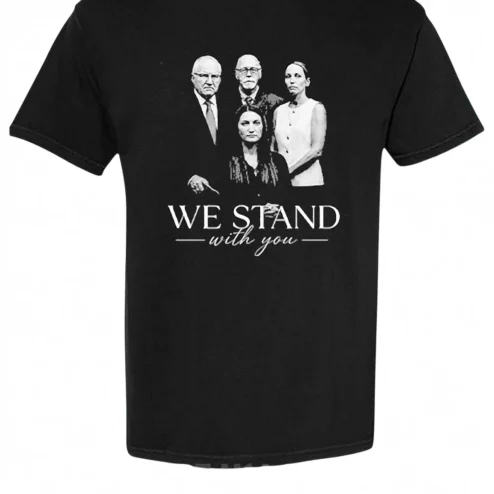 We Stand With You Tee Vintage Political Portrait Graphic Shirt