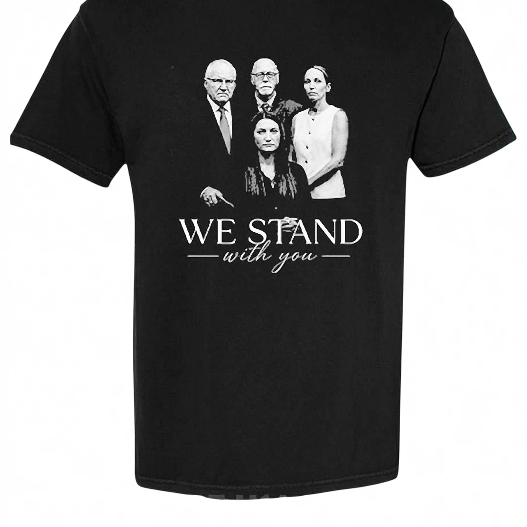 We Stand With You Tee Vintage Political Portrait Graphic Shirt