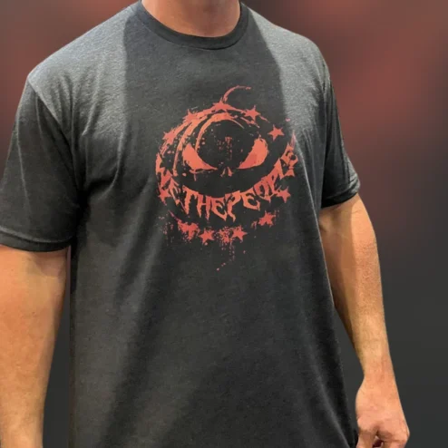 We The People Patriotic Pumpkin Halloween Graphic Tee for Men and Women