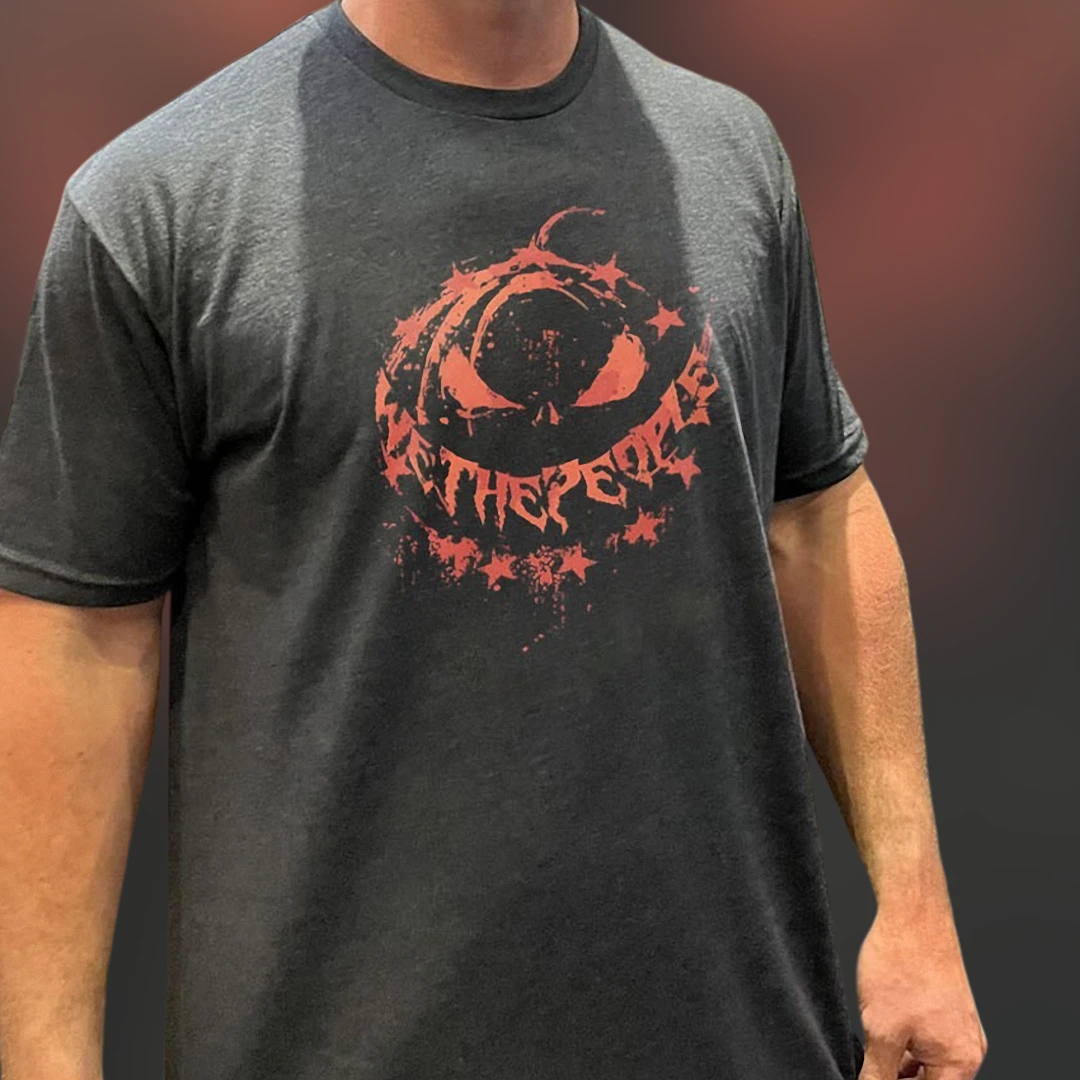 We The People Patriotic Pumpkin Halloween Graphic Tee for Men and Women