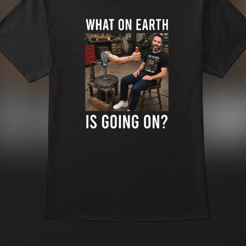 What On Earth Is Going On? Jimmy Kimmel Meme Tee, Funny Sarcastic Reaction Shirt, Comedy Pop Culture Graphic Gift for Friends