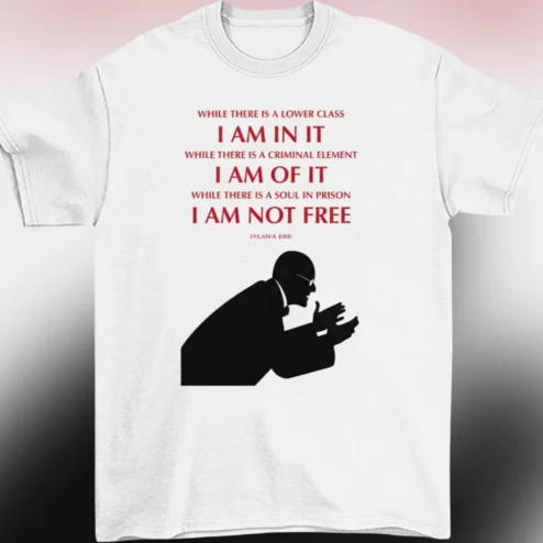 While There Is a Lower Class I Am in It Tee, Eugene V Debs Quote Socialist Activist Political Shirt