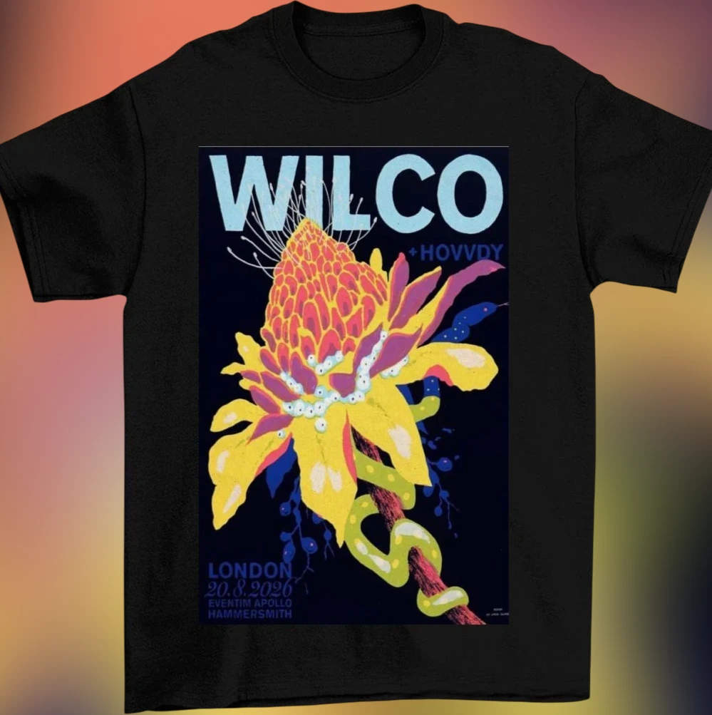 Wilco Hovvdy London 2026 Eventim Apollo Hammersmith Tee, Vintage Indie Rock Concert Tour Shirt