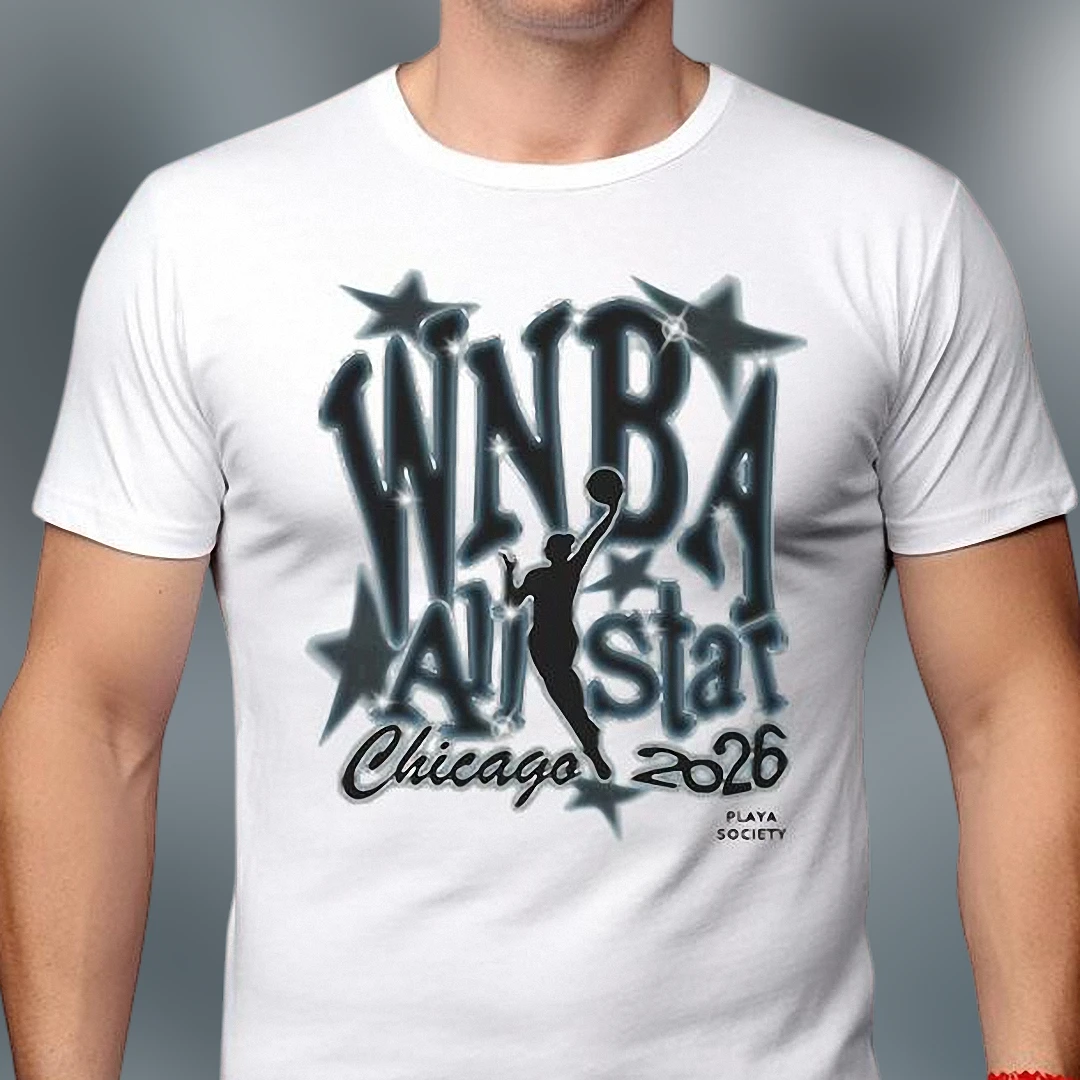 WNBA All Star Chicago 2026 Tee, Basketball All-Star Game Weekend Graphic Shirt for Fans