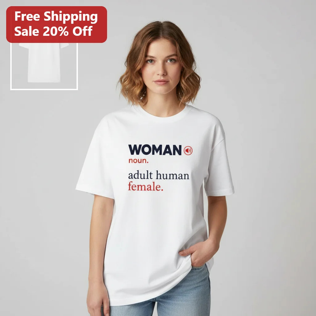 Woman Noun Adult Human Female Definition Tee, Feminist Gift for Women