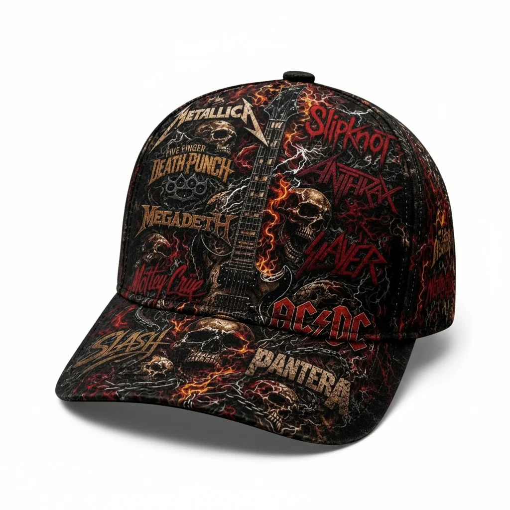 Metallica x Five Finger Death Punch Heavy Metal Fan Baseball Cap