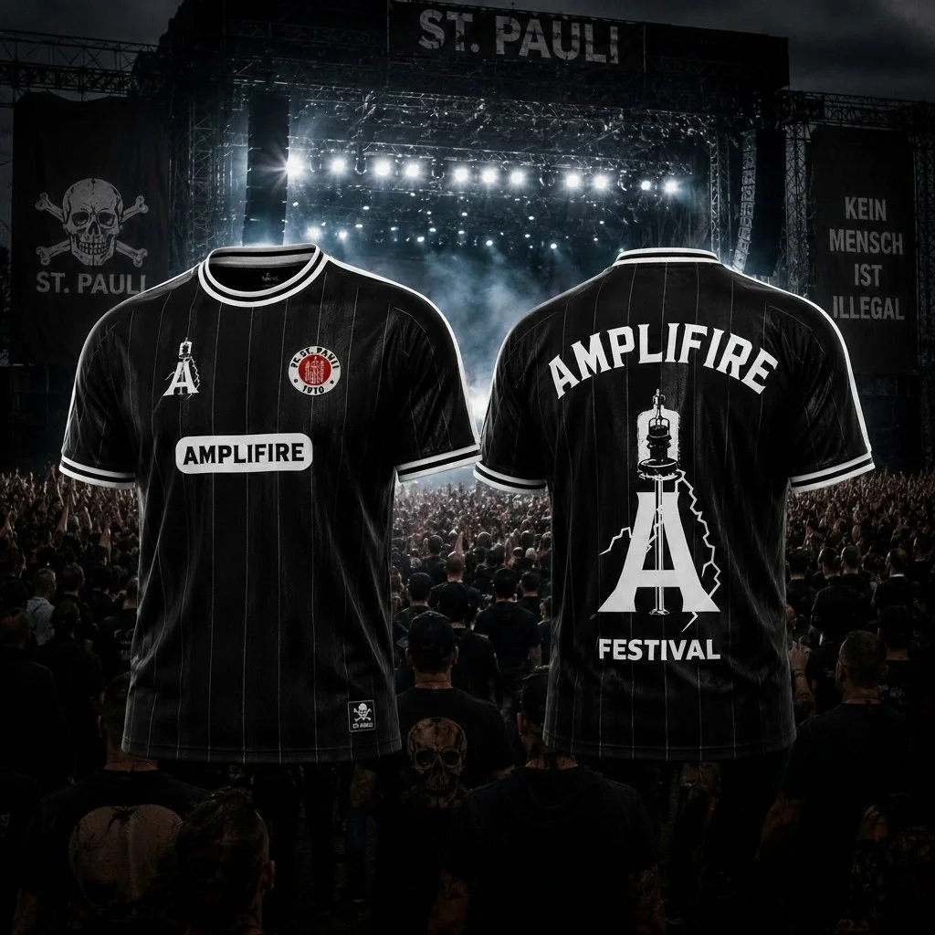 AMPLIFIRE Festival Retro Soccer Jersey St Pauli Alternative Fanwear