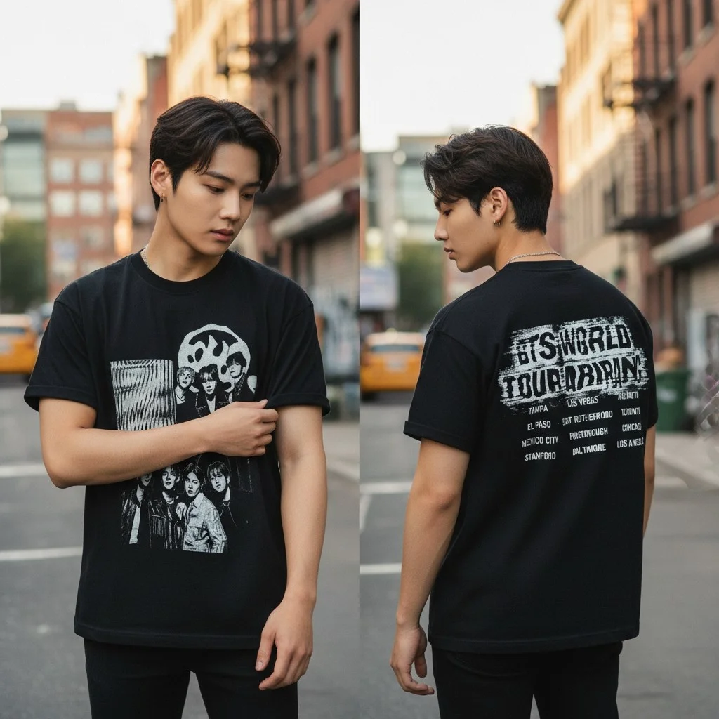 This World Tourbrain Vintage Tour Tee Music Inspired Streetwear Graphic Shirt
