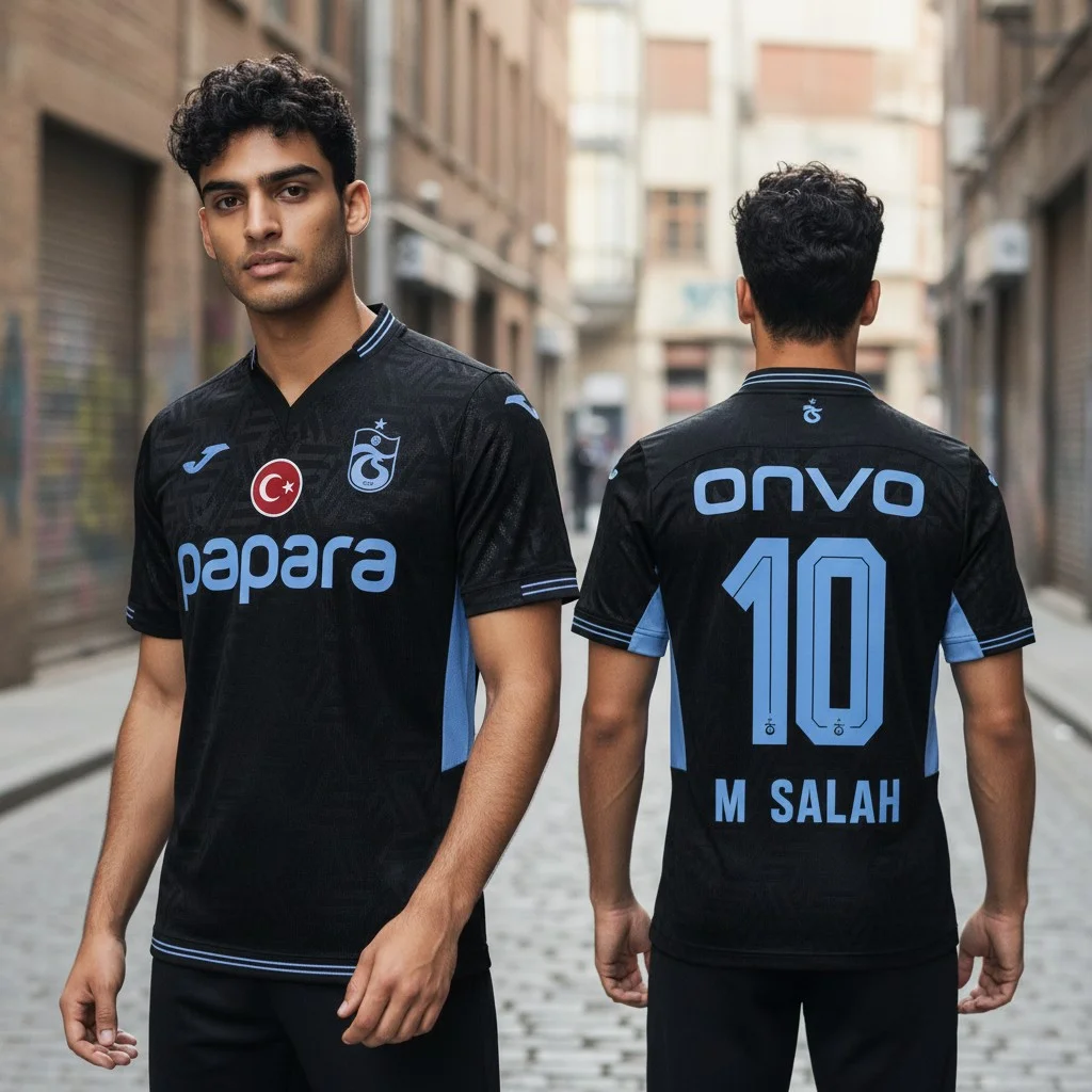 Mohamed Salah 10 Black Custom Football Jersey