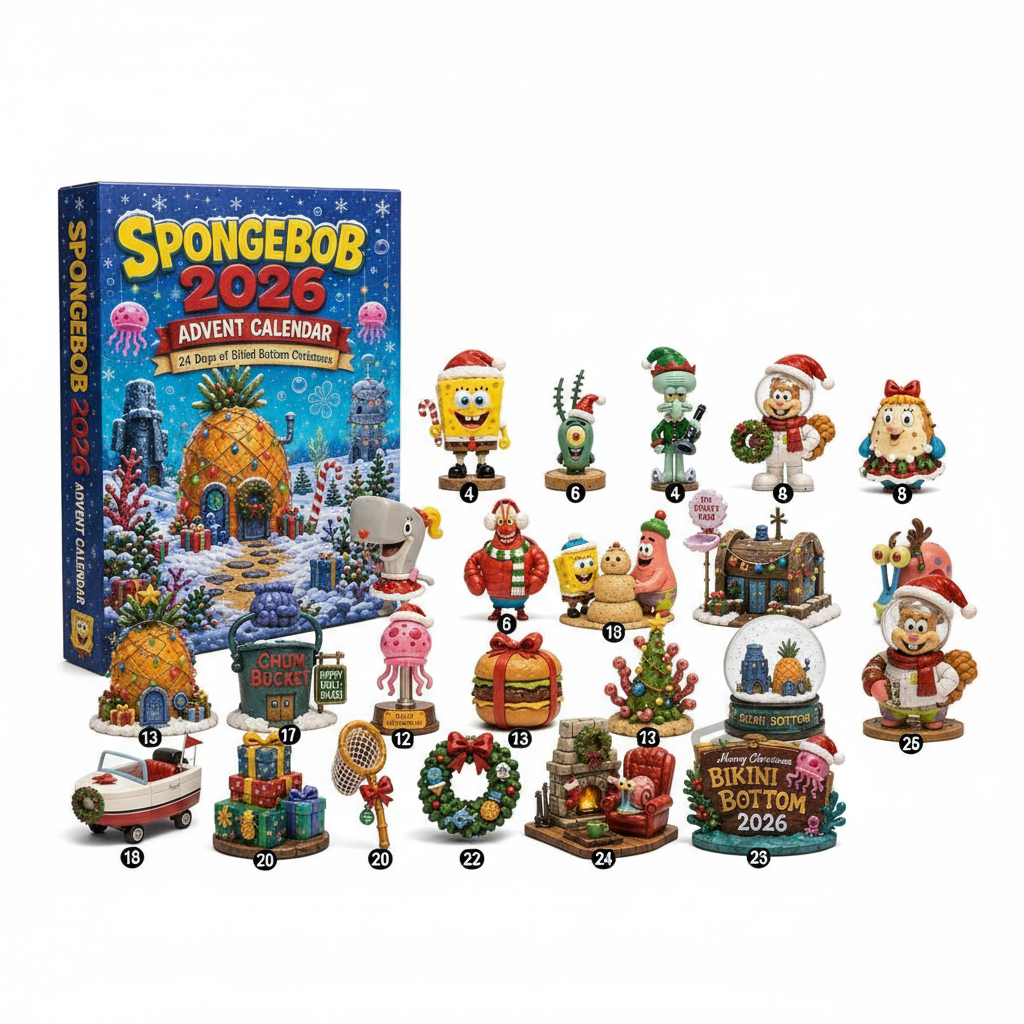 SpongeBob SquarePants 2026 Advent Calendar Bikini Bottom Collectibles