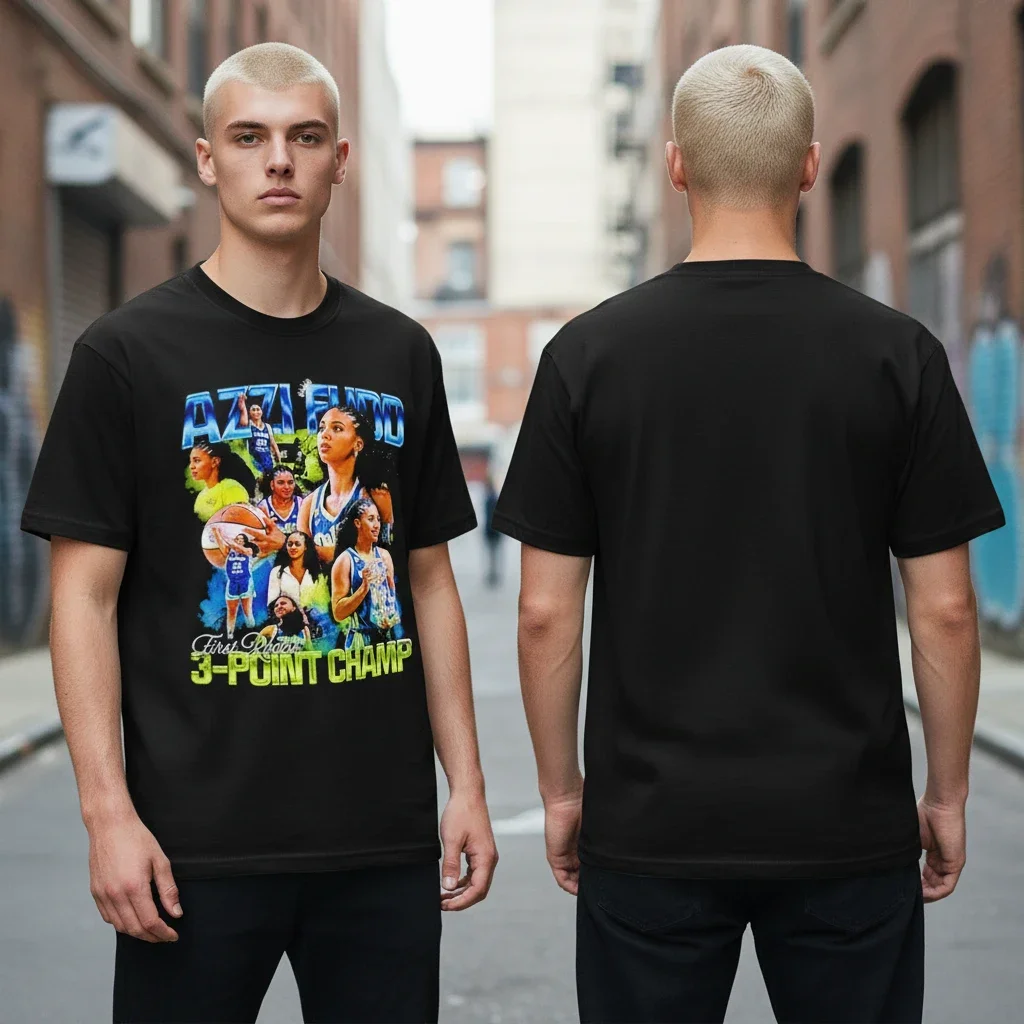 Azzi Fudd 2026 3-Point Champion Tee First Rookie Winner Graphic Shirt