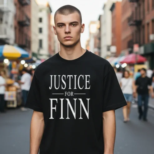 Justice for Finn Tee Solidarity and Support Campaign Shirt