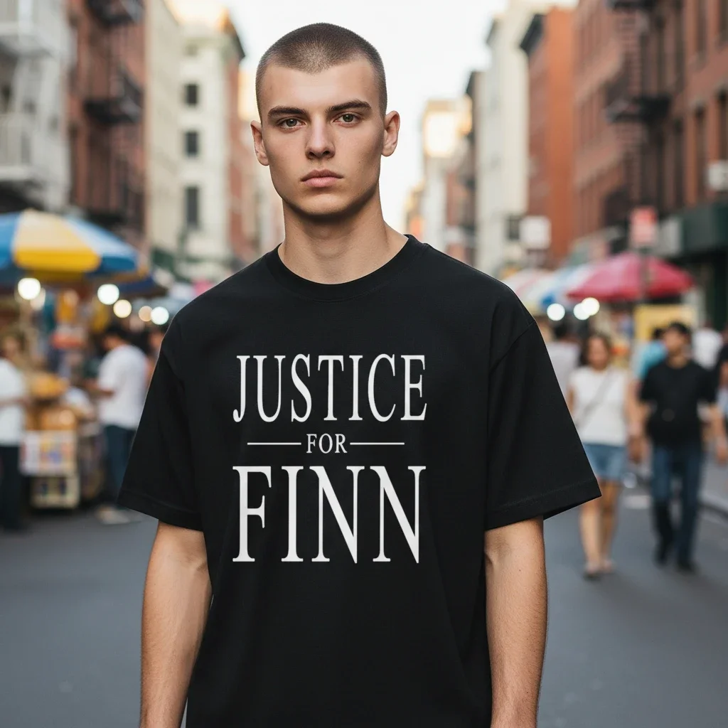 Justice for Finn Tee Solidarity and Support Campaign Shirt