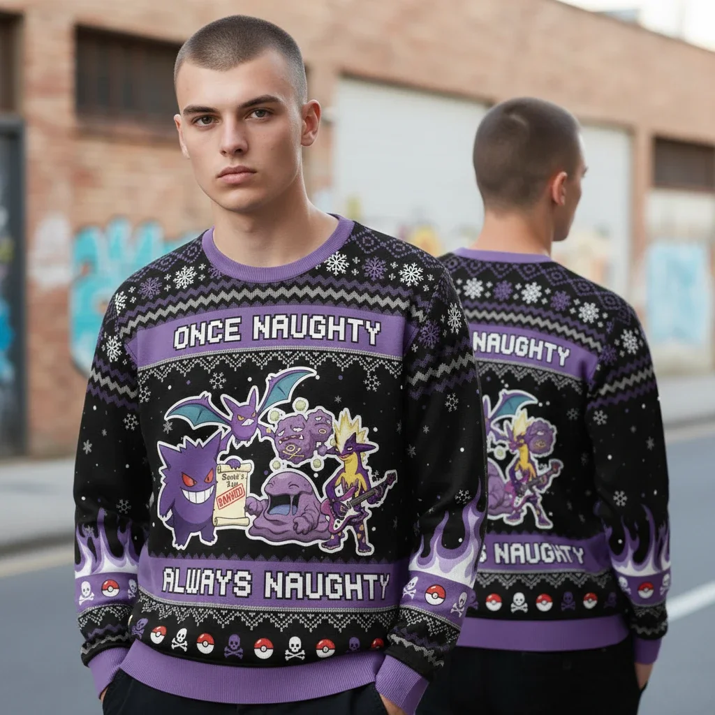 Once Naughty Always Naughty Gamer Ugly Christmas Sweater