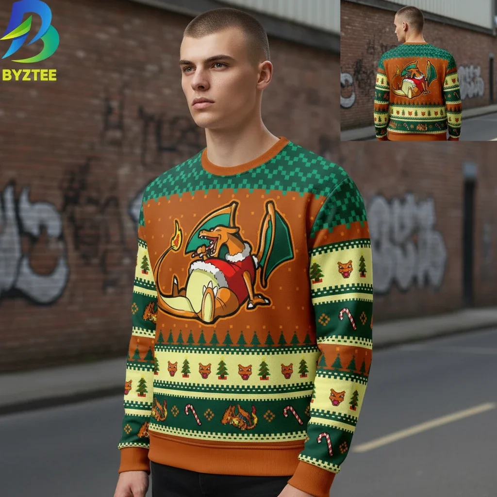 Charizard Ugly Christmas Sweater for Men