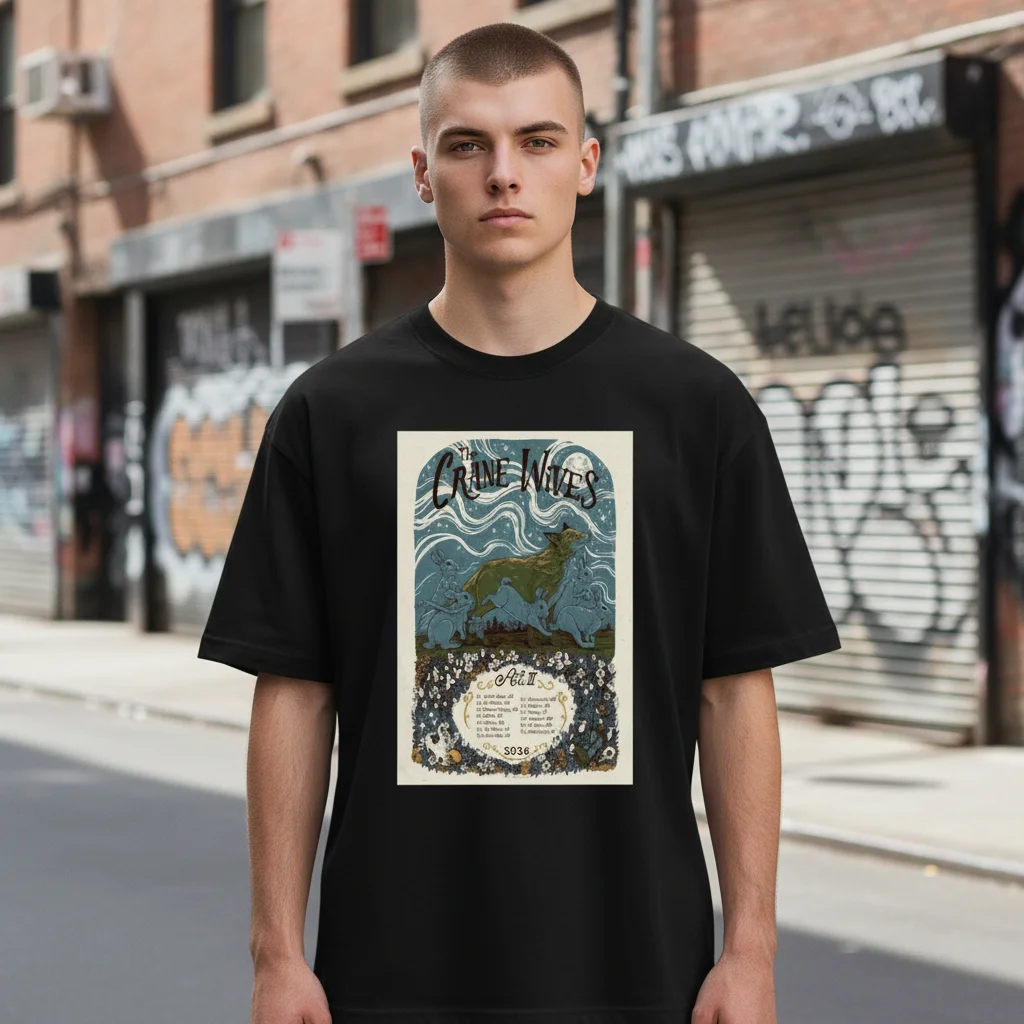 The Crane Wives Act II Vintage Concert Poster Tee