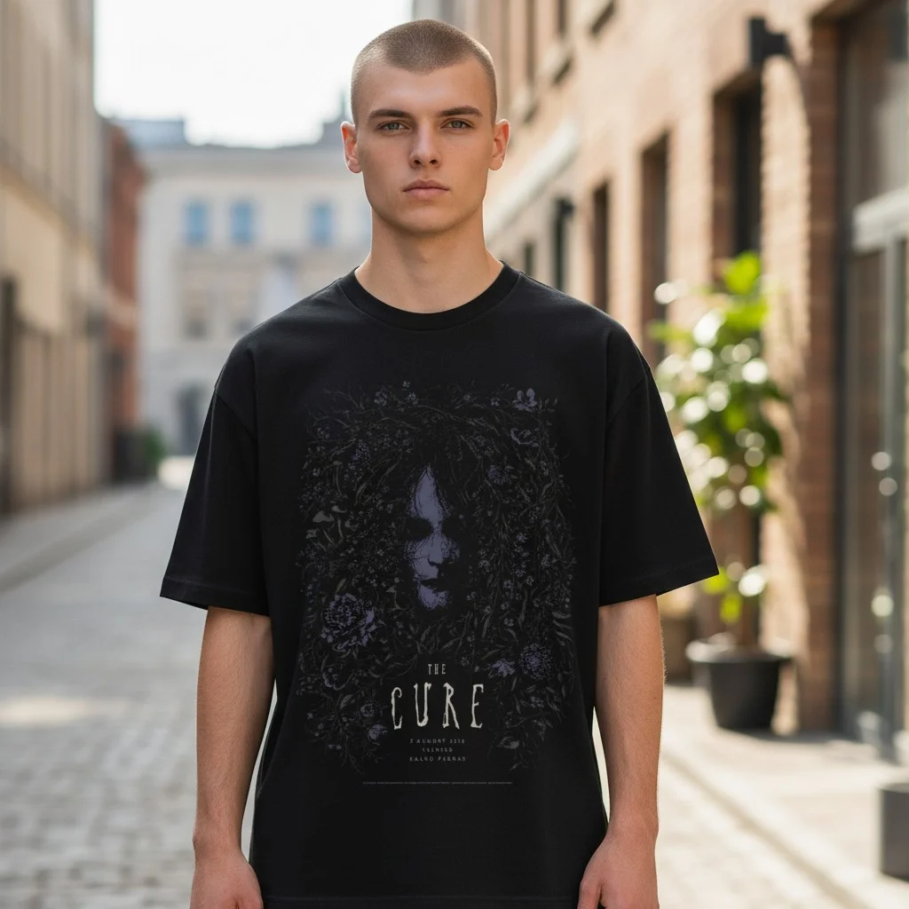 The Cure 2019 Concert Tee Trencin Festival Robert Smith Gothic Shirt