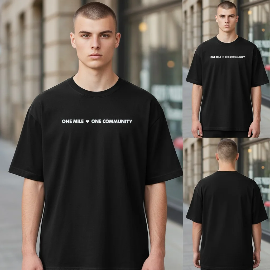 Community Walk Tee One Mile One Community Volunteer T-Shirt