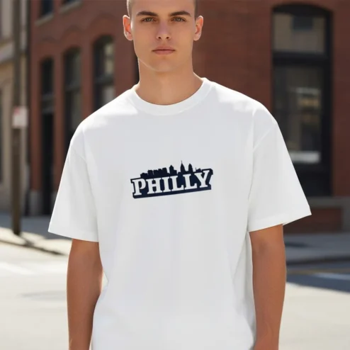 Philly Skyline City Silhouette Tee for Hometown Pride