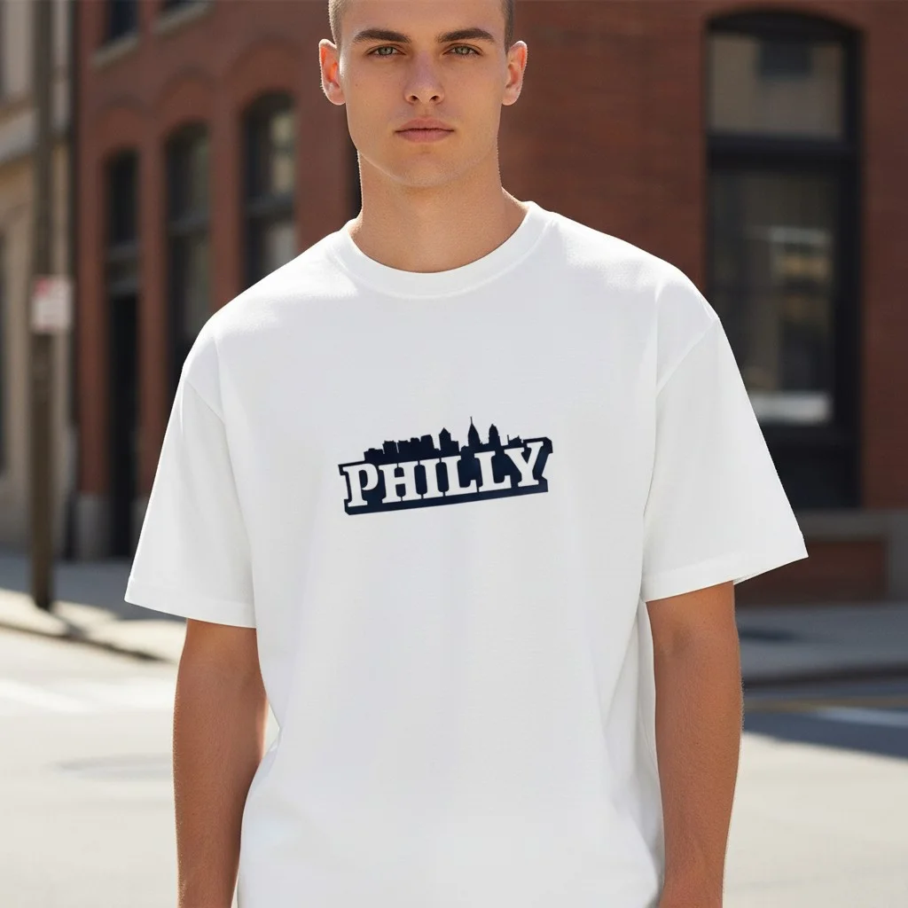 Philly Skyline City Silhouette Tee for Hometown Pride