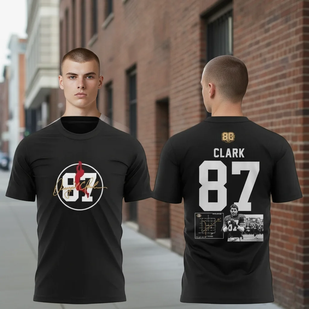 Dwight Clark 87 The Catch Signature Tee with Custom Name