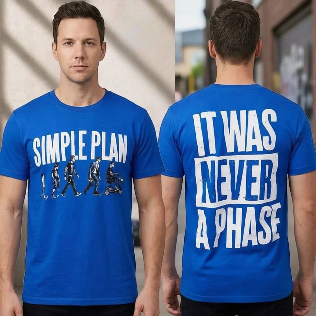 Simple Plan It Was Never A Phase Pop Punk Nostalgia Tee