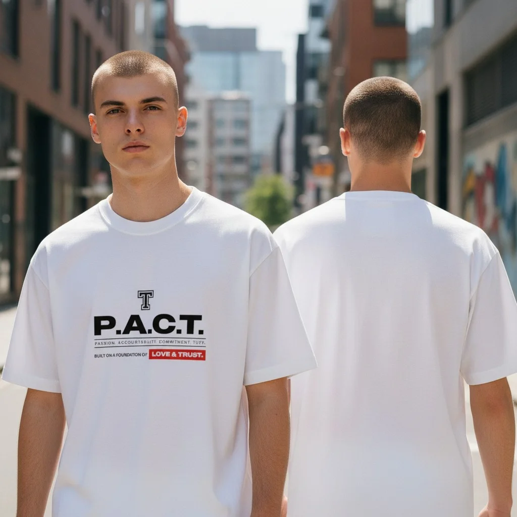P.A.C.T. Motivational Team Culture Graphic Tee Built on Love and Trust