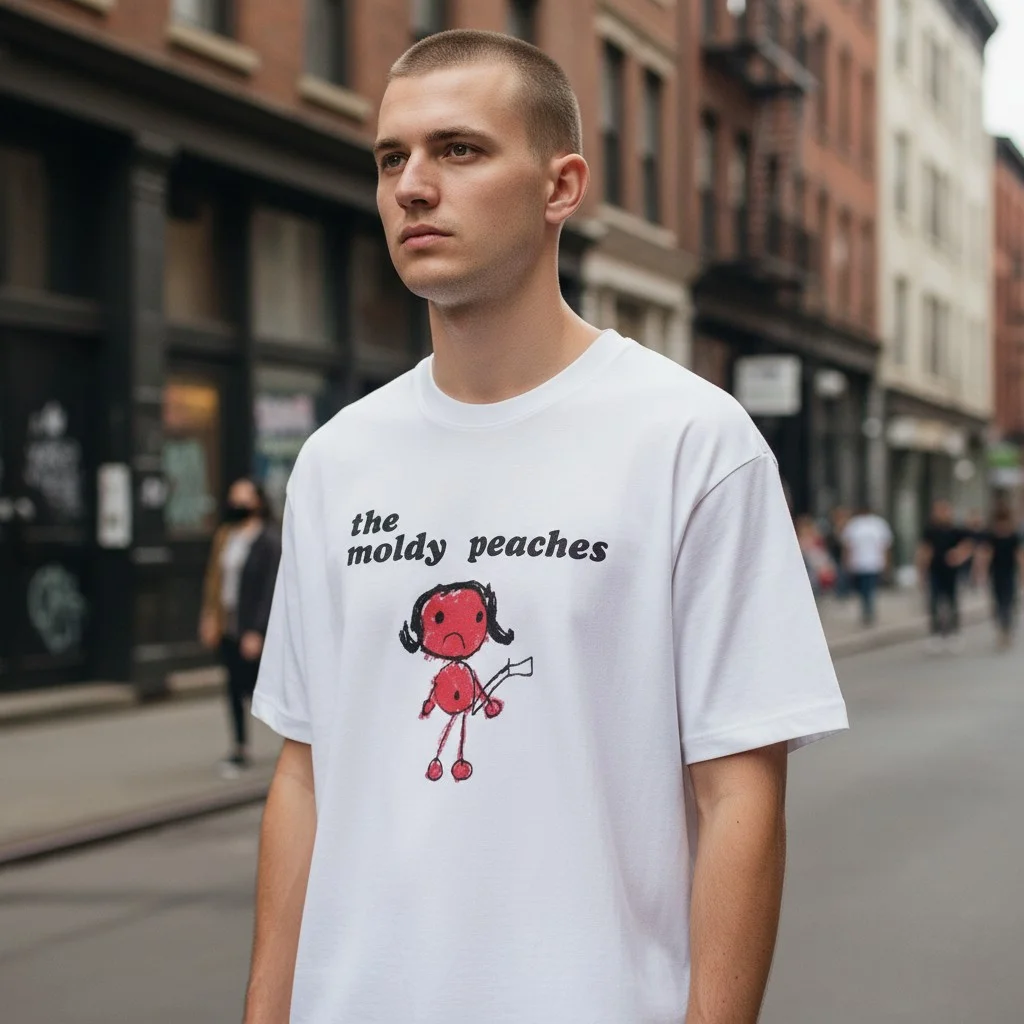 The Moldy Peaches Tee Lo-Fi Indie Band Shirt Alternative Rock Graphic T-Shirt for Music Fans