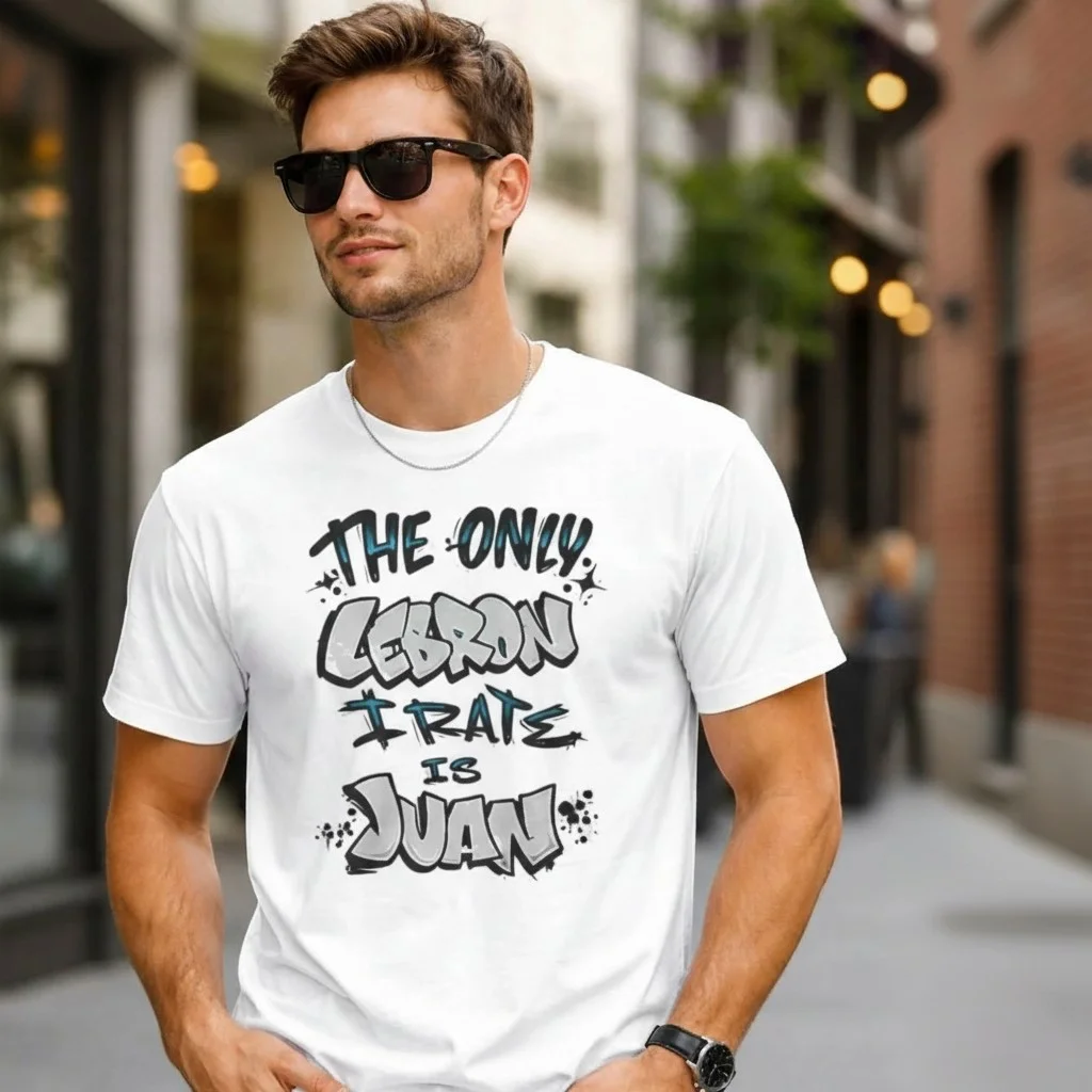 The Only LeBron I Rate Is Juan Funny Basketball Meme Tee Sports Parody Shirt