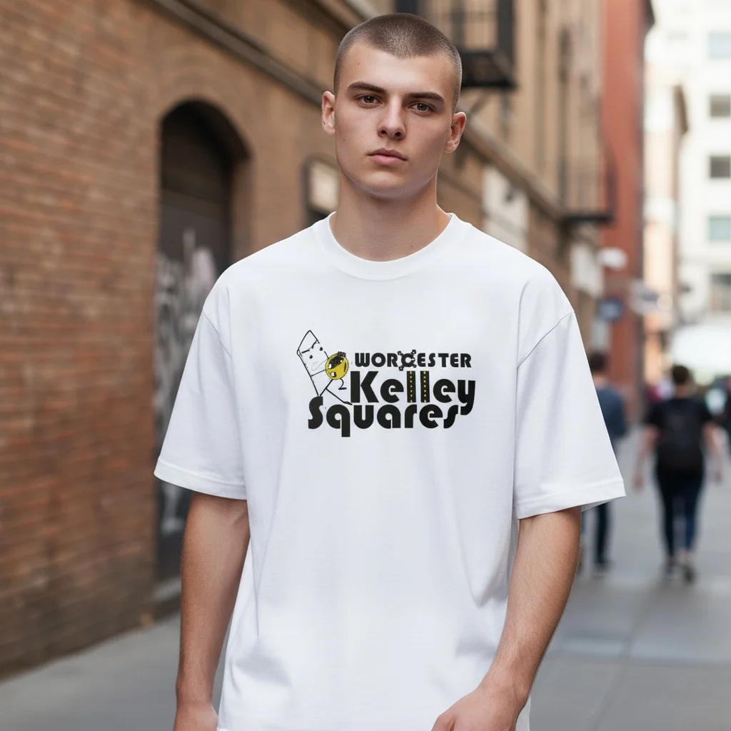 Worcester Kelley Squares Tee Local Baseball Pride Merch