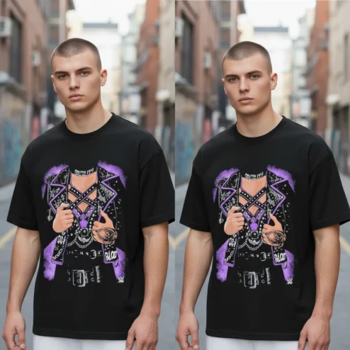 Goth Harness Blood Tee Edgy Punk Alternative Streetwear