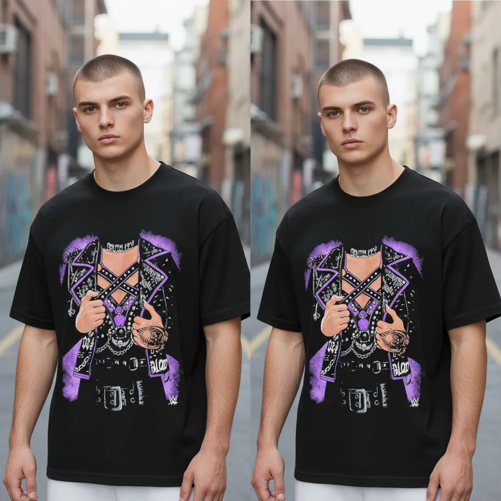 Goth Harness Blood Tee Edgy Punk Alternative Streetwear
