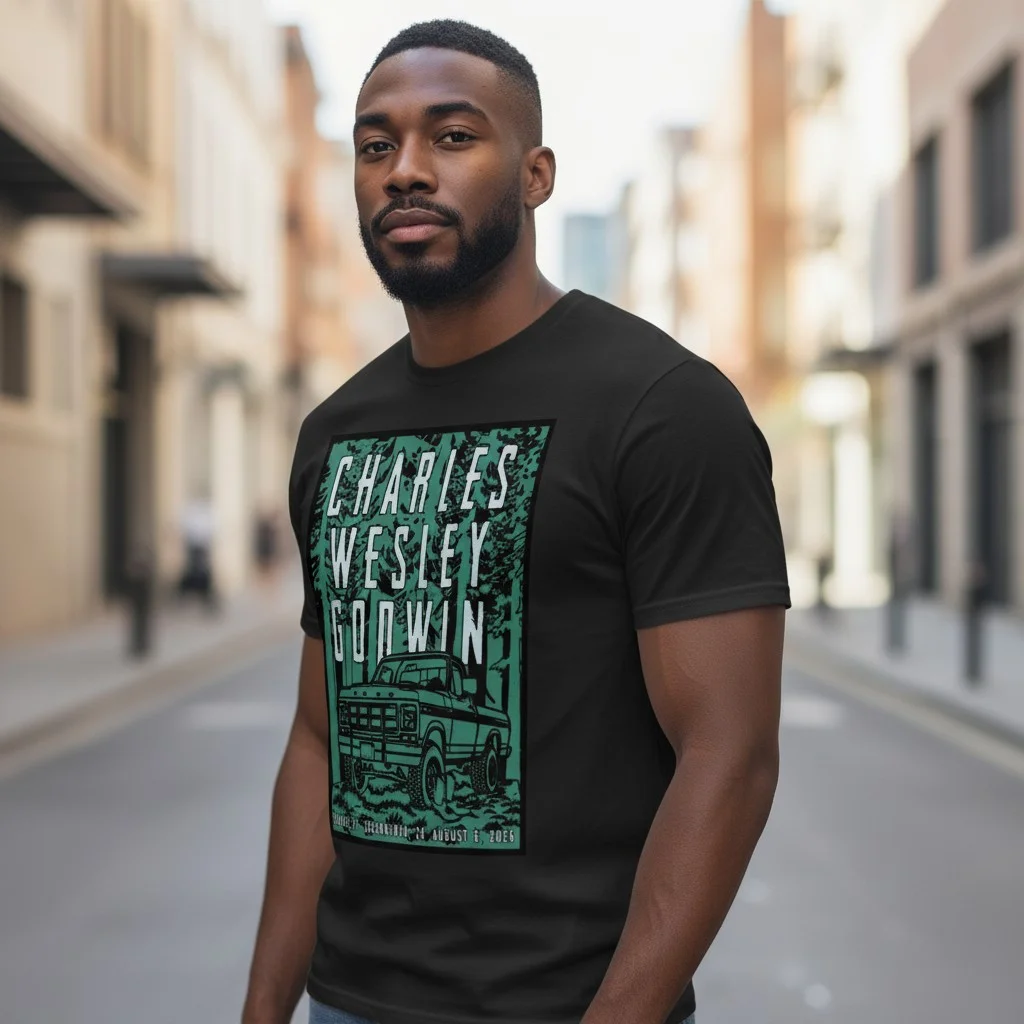 Charles Wesley Godwin Vintage Truck Tour Tee Custom Date Country Music Shirt