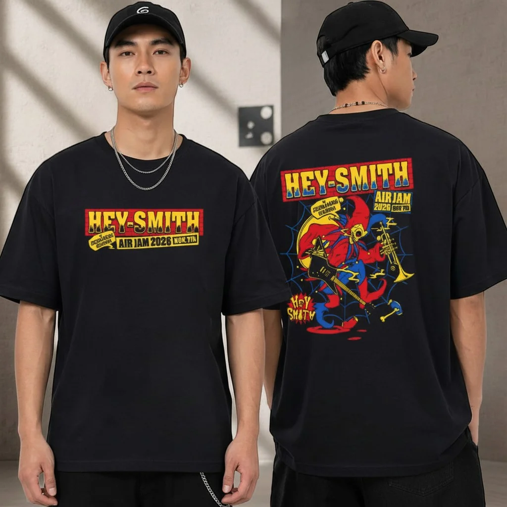 Hey-Smith Air Jam 2026 Punk Rock Band Tee Concert Merch Shirt