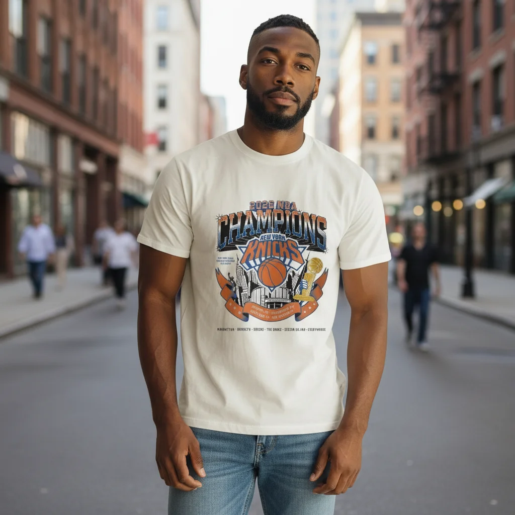 New York Knicks 2026 Champions Tee Commemorative Fan Apparel